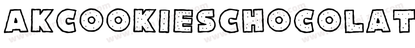 AKCookiesChocolate字体转换