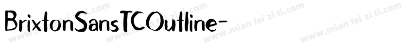 BrixtonSansTCOutline字体转换