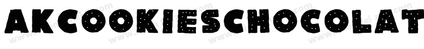 AKCookiesChocolate字体转换