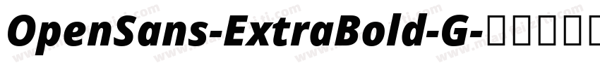 OpenSans-ExtraBold-G字体转换