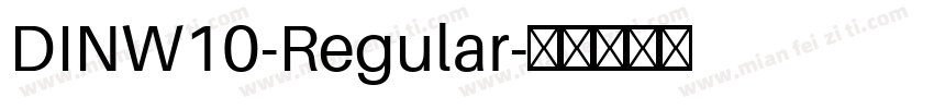 DINW10-Regular字体转换