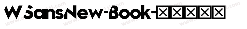 WSansNew-Book字体转换