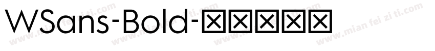 WSans-Bold字体转换