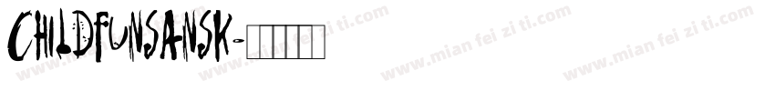 ChildFunSansK字体转换