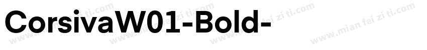 CorsivaW01-Bold字体转换