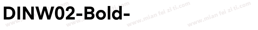 DINW02-Bold字体转换