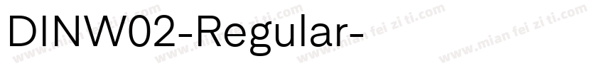 DINW02-Regular字体转换