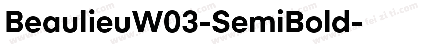 BeaulieuW03-SemiBold字体转换