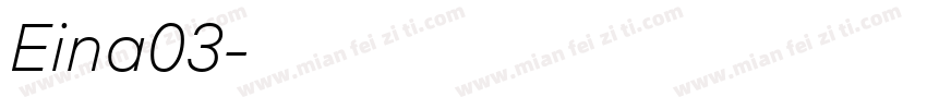 Eina03字体转换