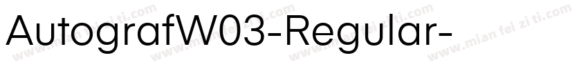 AutografW03-Regular字体转换