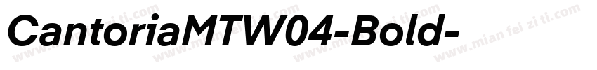 CantoriaMTW04-Bold字体转换