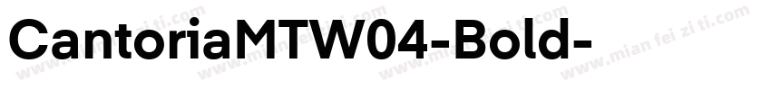 CantoriaMTW04-Bold字体转换