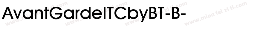 AvantGardeITCbyBT-B字体转换