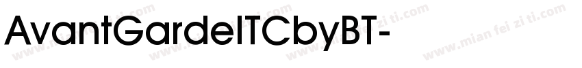 AvantGardeITCbyBT字体转换