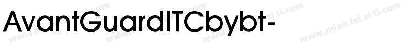 AvantGuardITCbybt字体转换