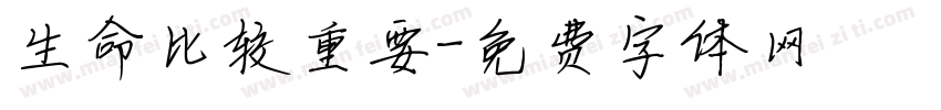 生命比较重要字体转换
