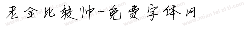 老金比较帅字体转换