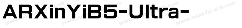 ARXinYiB5-Ultra字体转换