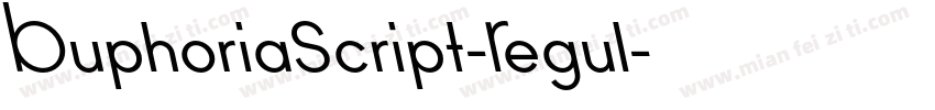BuphoriaScript-Regul字体转换