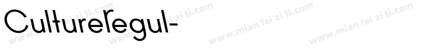 CultureRegul字体转换
