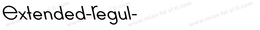 Extended-Regul字体转换
