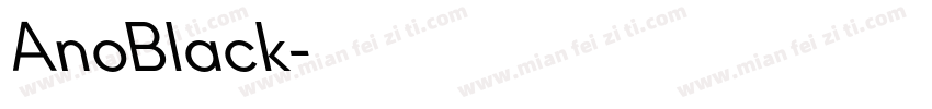 AnoBlack字体转换