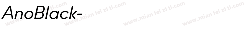 AnoBlack字体转换