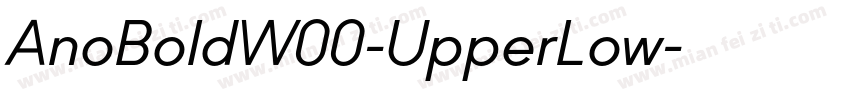 AnoBoldW00-UpperLow字体转换