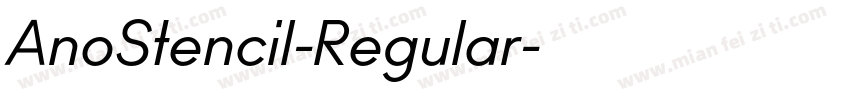 AnoStencil-Regular字体转换