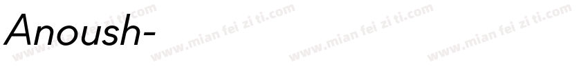 Anoush字体转换