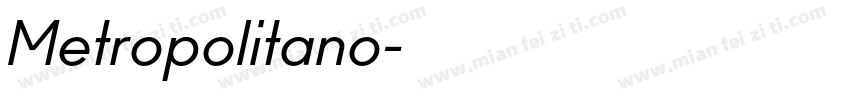 Metropolitano字体转换