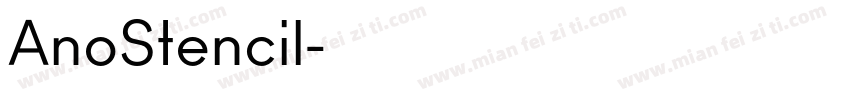 AnoStencil字体转换
