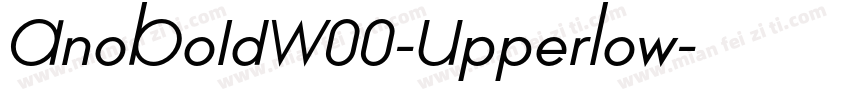 AnoBoldW00-UpperLow字体转换