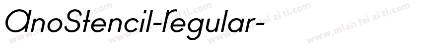 AnoStencil-Regular字体转换