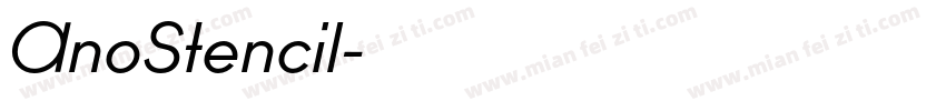 AnoStencil字体转换