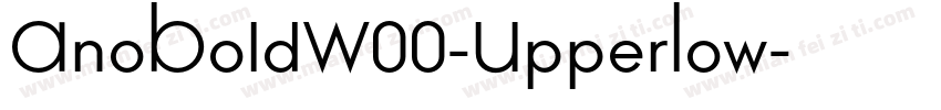 AnoBoldW00-UpperLow字体转换