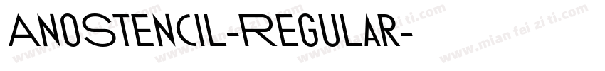 AnoStencil-Regular字体转换