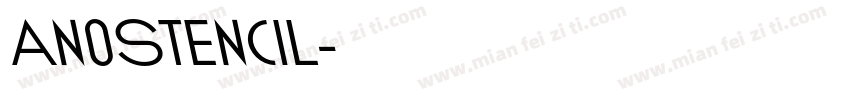 AnoStencil字体转换