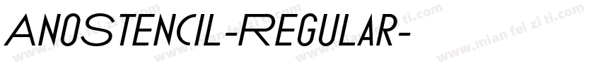 AnoStencil-Regular字体转换