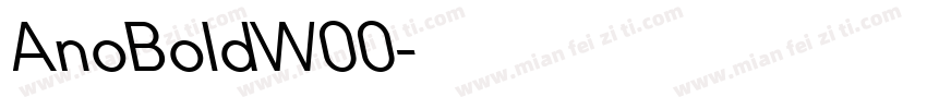 AnoBoldW00字体转换