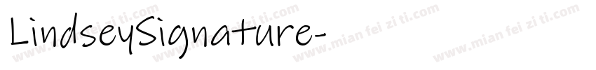 LindseySignature字体转换