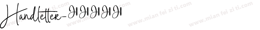 Handletter字体转换