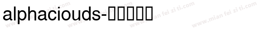 alphaciouds字体转换