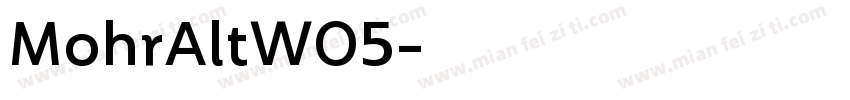 MohrAltW05字体转换