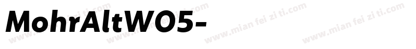 MohrAltW05字体转换