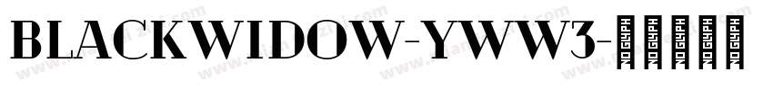 BlackWidow-yww3字体转换