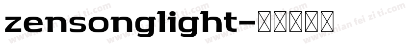 zensonglight字体转换