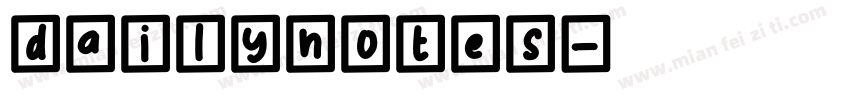 DailyNotes字体转换