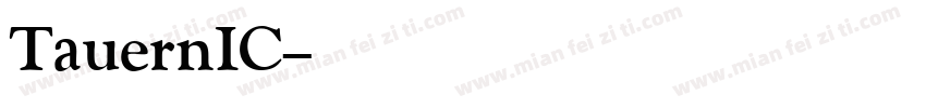 TauernIC字体转换