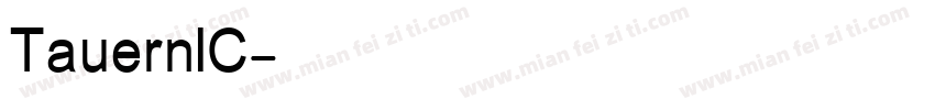 TauernIC字体转换